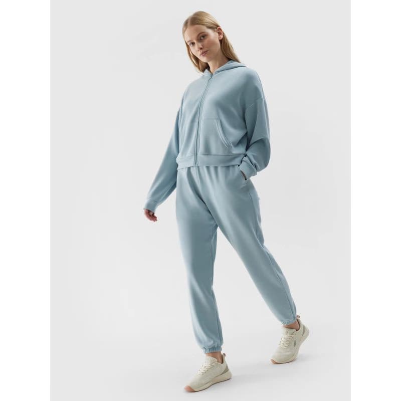 Dámske tepláky 4F TROUSERS-4FWSS24TTROF642-34S-LIGHT BLUE 5