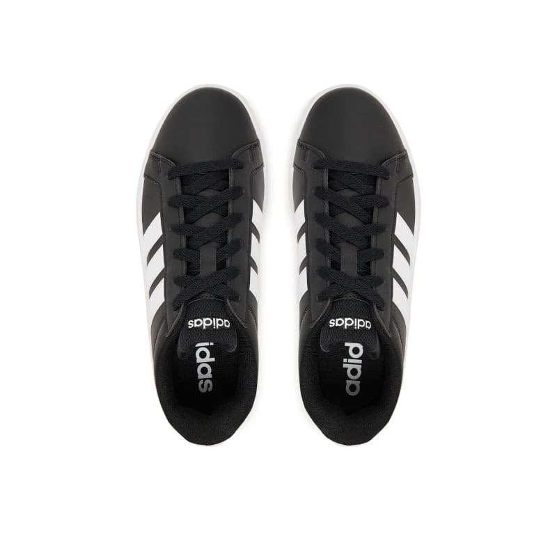 Juniorská rekreačná obuv ADIDAS Grand Court 3.0 Jr core black cloud white cloud white 3