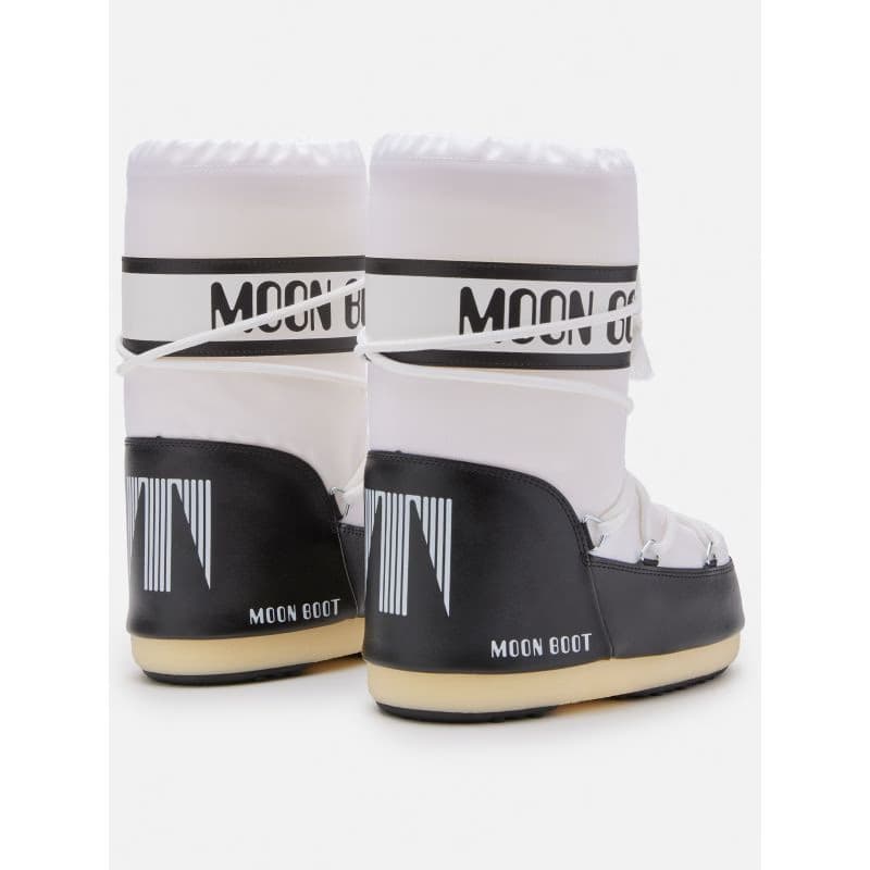 Juniorské vysoké zimné topánky MOON BOOT MB ICON NYLON JR, NA02 BLACK WHITE 3