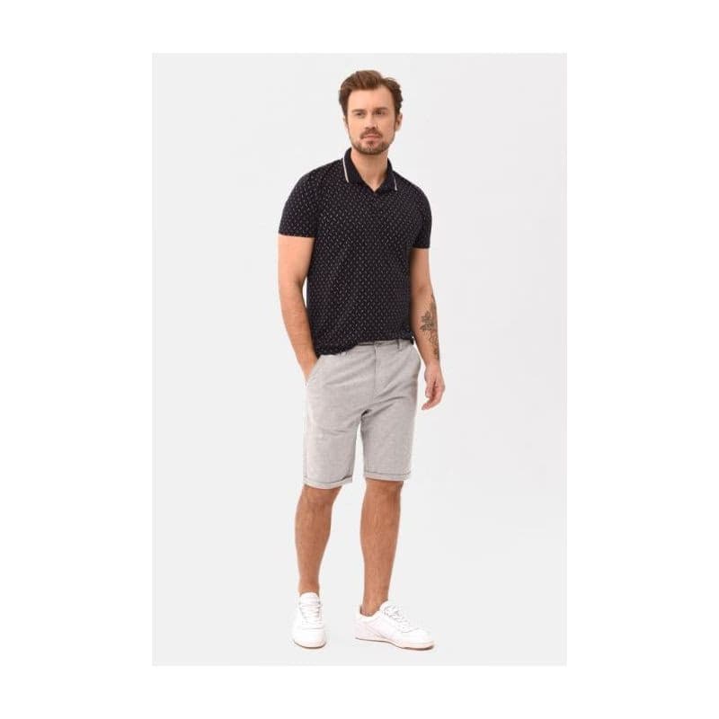 Pánske polo tričko s krátkym rukávom VOLCANO CARO-600-NAVY 3