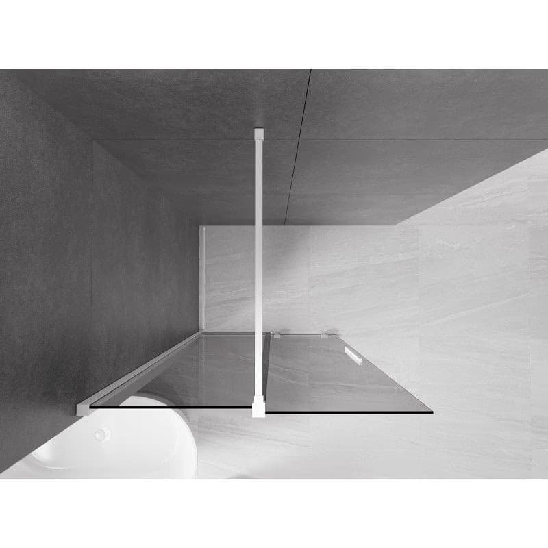 MEXEN/S - Velar Sprchová zástena posuvná Walk-in 100 x 200, grafit 8 mm, biela 871-100-000-43-20 6