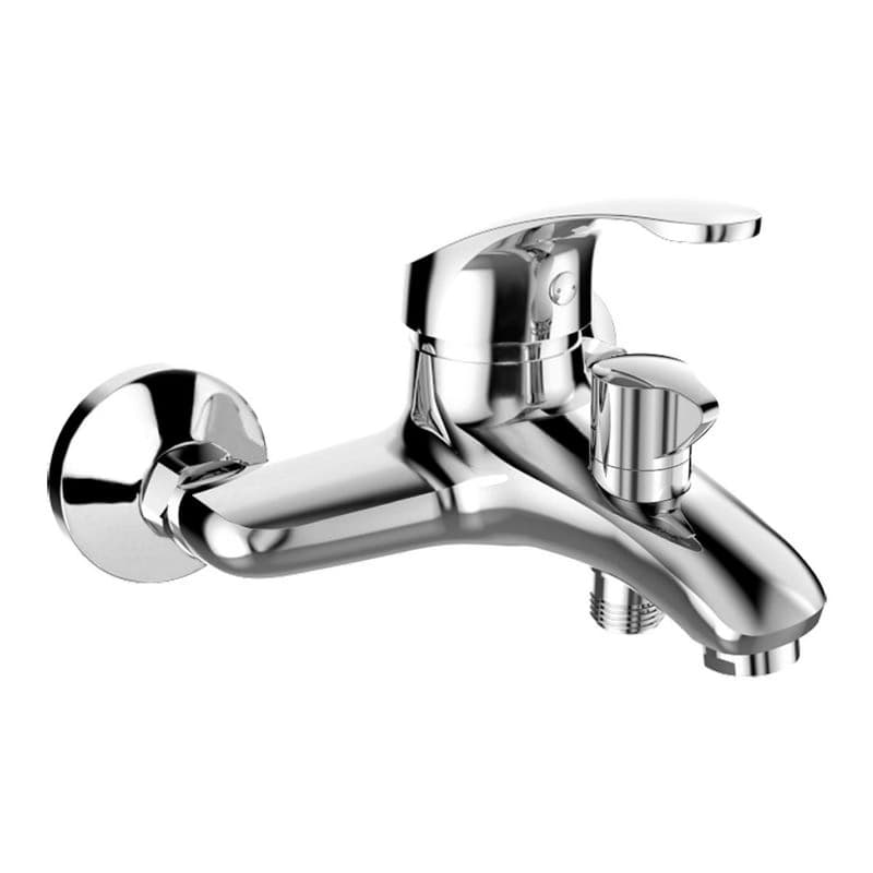Mereo Vaňová nástenná batéria, Sonáta, 150 mm, s keramickým prepínačom, bez príslušenstva, chróm CB90104N