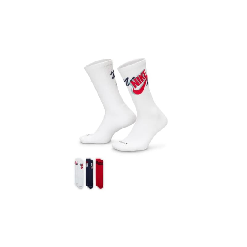 Ponožky NIKE 3PACK-U NK ED PLS CREW 3PR SPORT 144