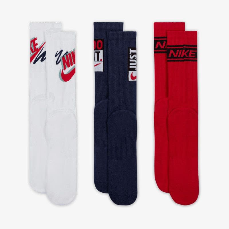 Ponožky NIKE 3PACK-U NK ED PLS CREW 3PR SPORT 144 3