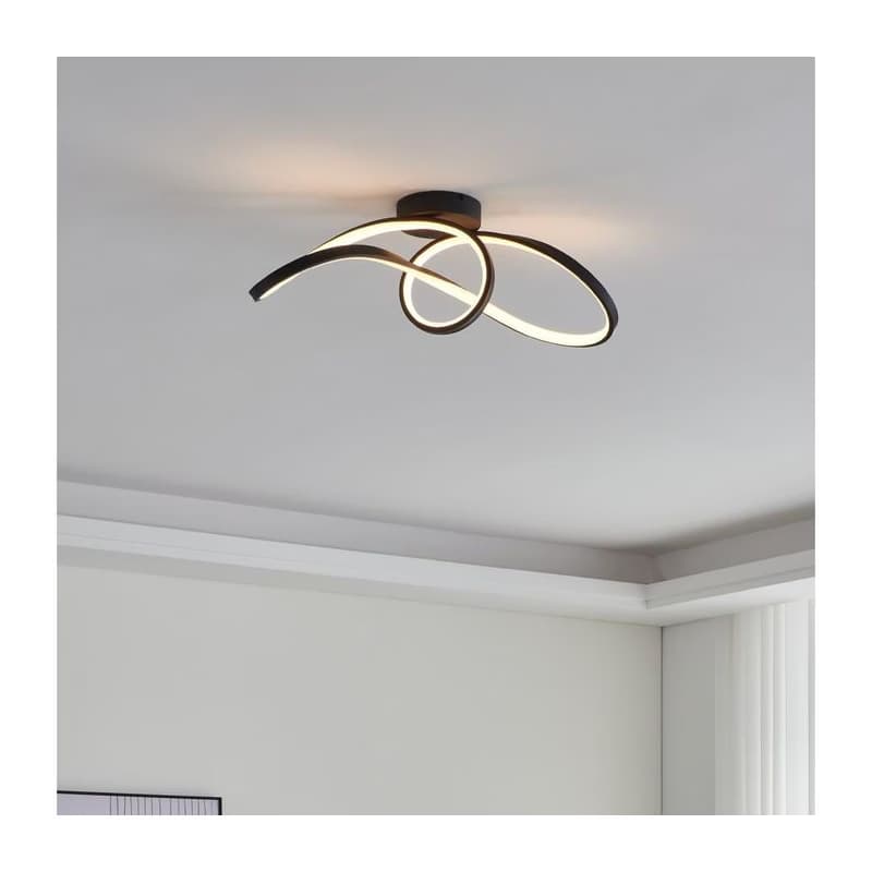 Eglo 901158-LED RGBW Stmievateľné stropné svietidlo CALAROSSA-Z LED/22W/230V čierna 901158