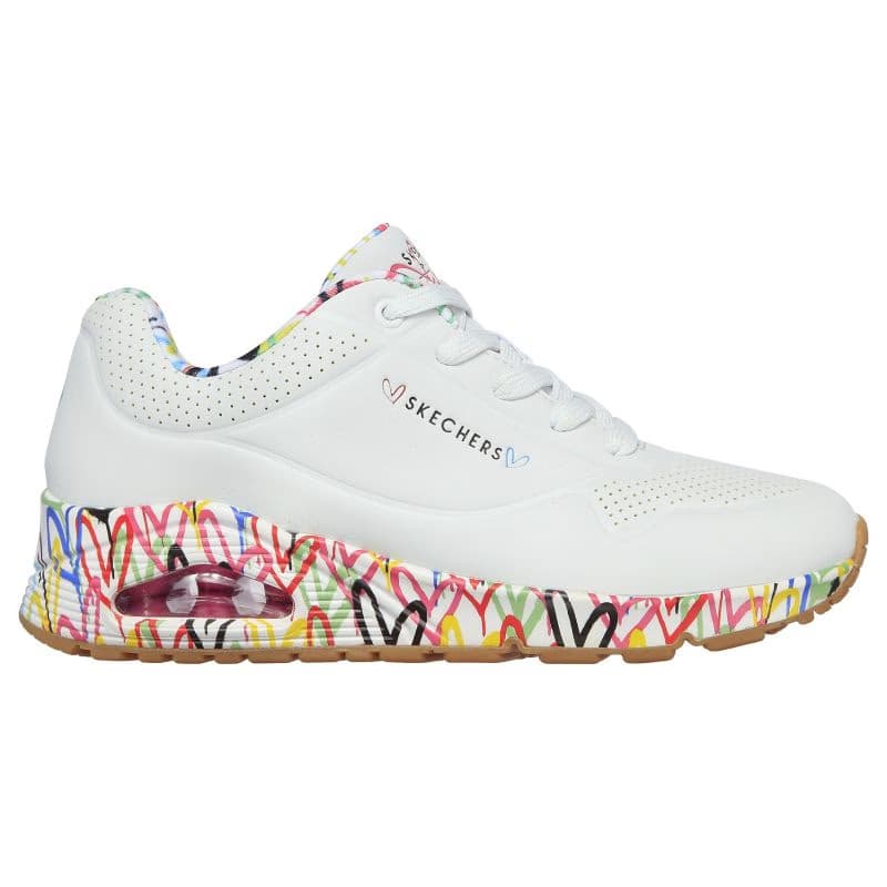 Dámska rekreačná obuv SKECHERS Uno Loving Love W white 2