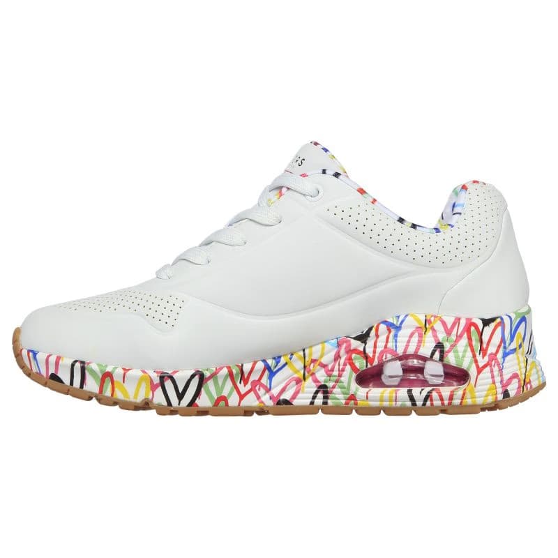 Dámska rekreačná obuv SKECHERS Uno Loving Love W white 3
