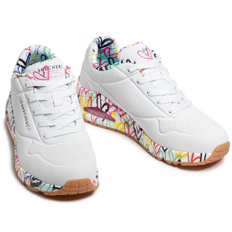 Dámska rekreačná obuv SKECHERS Uno Loving Love W white 5