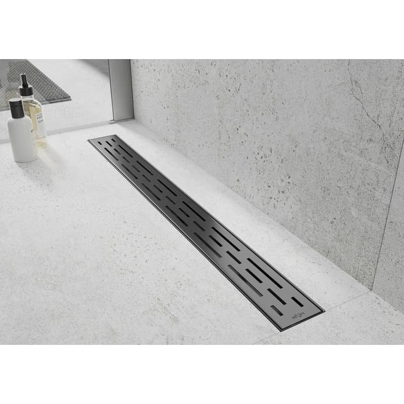 MEXEN/S - Flat M01 odtokový žľab 90 cm čierny 1720090-15 2