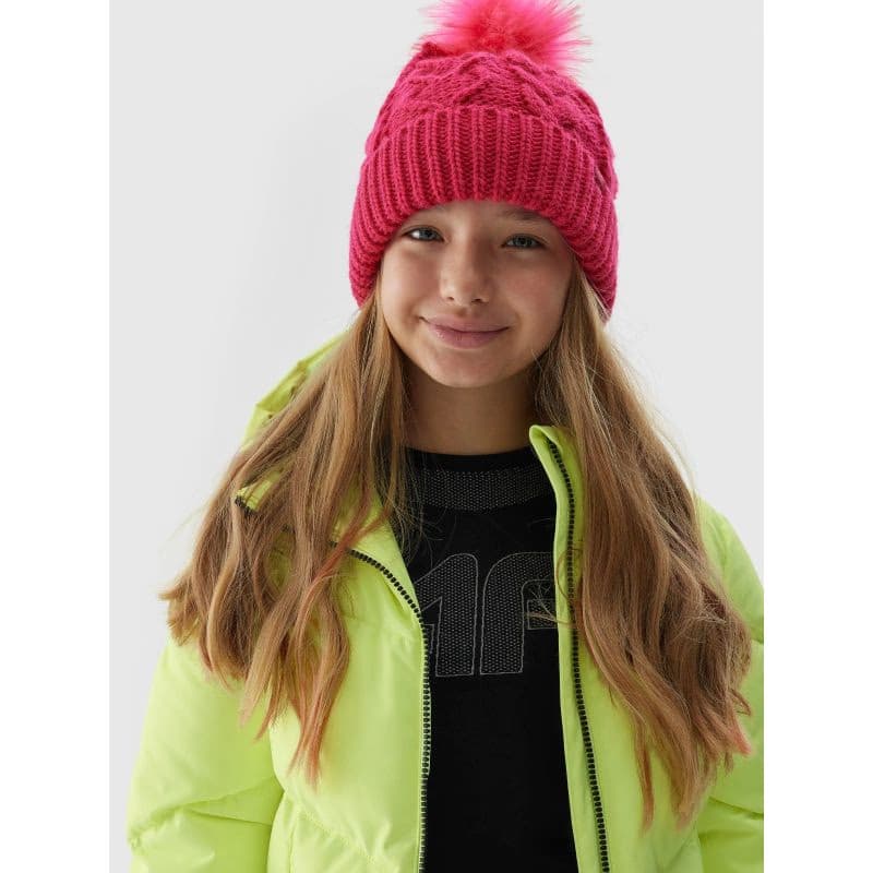 Dievčenská lyžiarska bunda 4F JUNIOR TECHNICAL JACKET-JAW23TTJAF293-72N-LEMON NEON 5