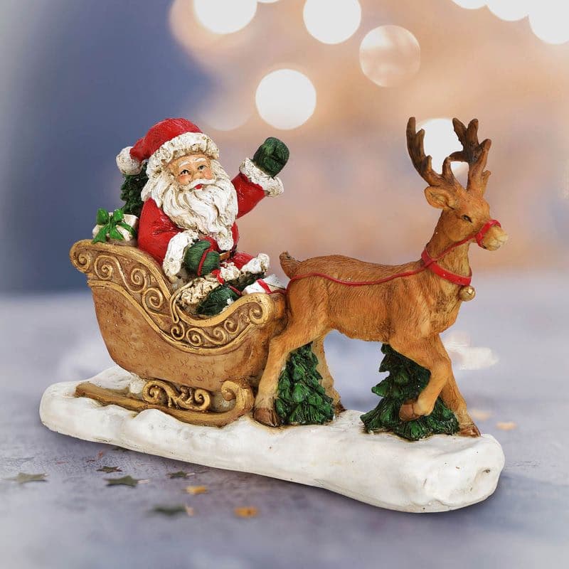 Dekorácia Santa na saniach 1
