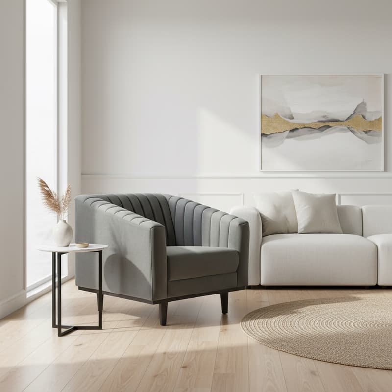 Signal Kreslo ASPREY Velvet 1 | sivá 1