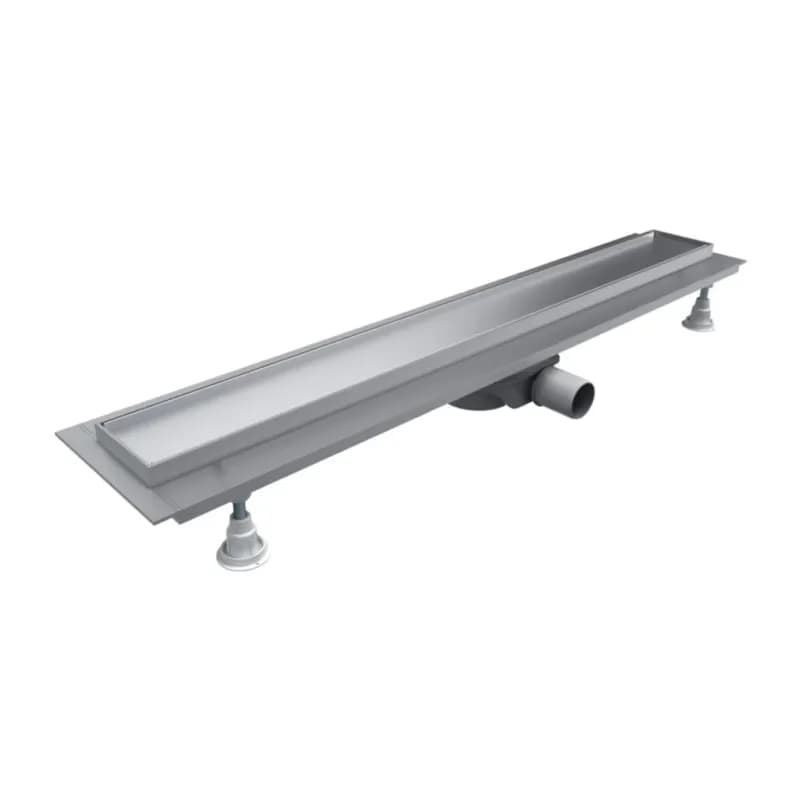 OMNIRES - LOWFIX lineárny sprchový odtok s krycou doskou pre dlažbu, 70 cm srebrny /SL/ LOWFIX70TSL 3