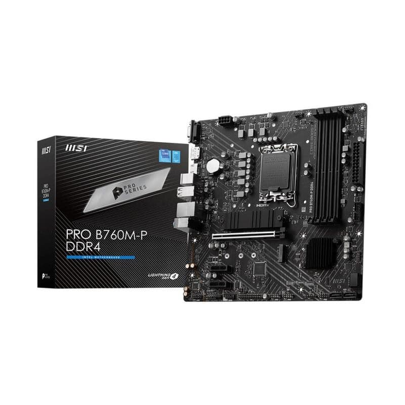 MSI MB Sc LGA1700 PRE B760M-P DDR4, Intel B760, 4xDDR4, 1xDP, 1xHDMI, 1xVGA, mATX 1