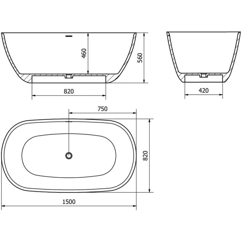 MEXEN - Como 150 x 82 cm 57311508200 6