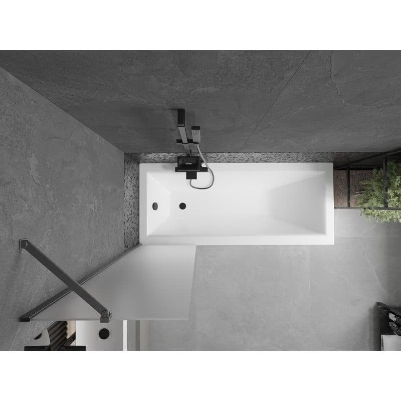 MEXEN/S - Next vaňová zástena FIX 50 x 150, dekor, grafit metal 895-050-000-00-30-95 4