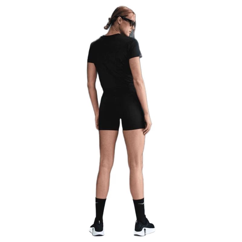 Dámske tréningové tričko s krátkym rukávom NIKE W NK ONE CLSC DF TWST SS TP WT BLACK WHITE 5