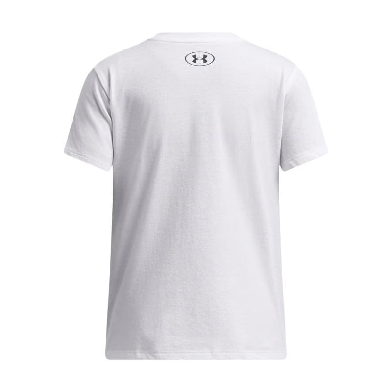 Dievčenské tričko s krátkym rukávom UNDER ARMOUR UA Big Logo UA Fill SS-WHT 2