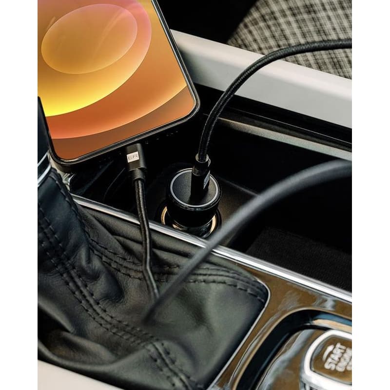 ER POWER 20W USB-C PD autonabíjačka - čierna 3