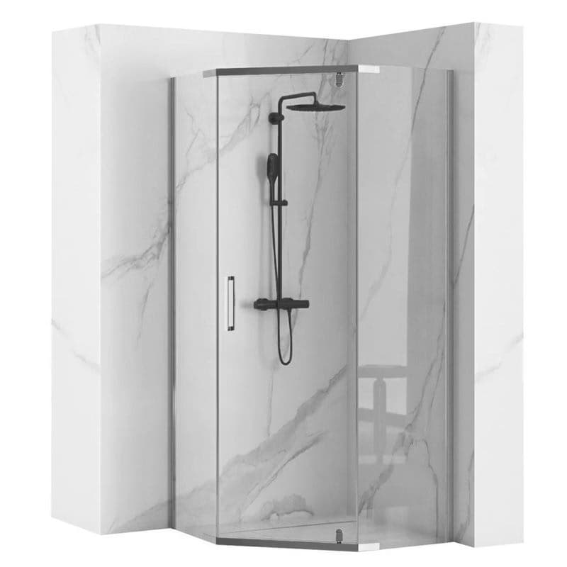 REA - Sprchový kút Axin 90x90 chróm REA-K8779 1