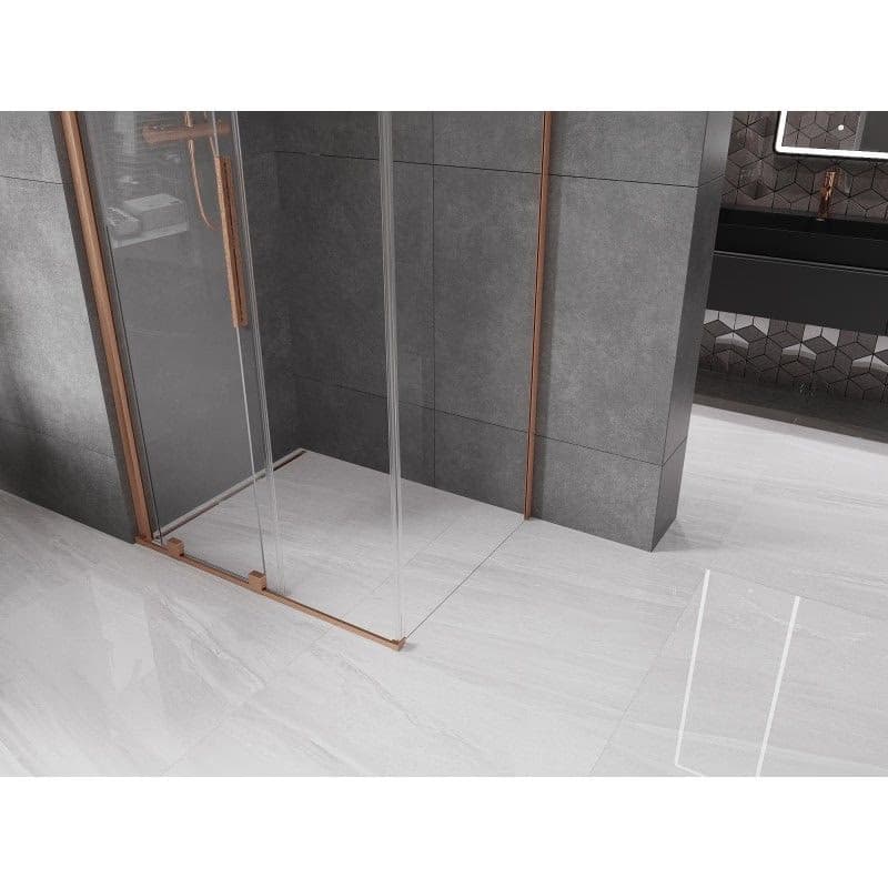 MEXEN/S - Velár sprchovací kút 120 x 80, transparent, kartáčovaná meď 871-120-080-01-65 4
