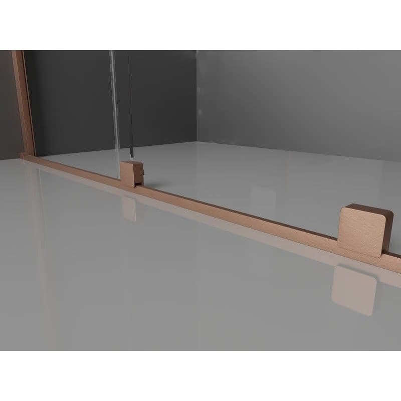 MEXEN/S - Velár sprchovací kút 120 x 80, transparent, kartáčovaná meď 871-120-080-01-65 6