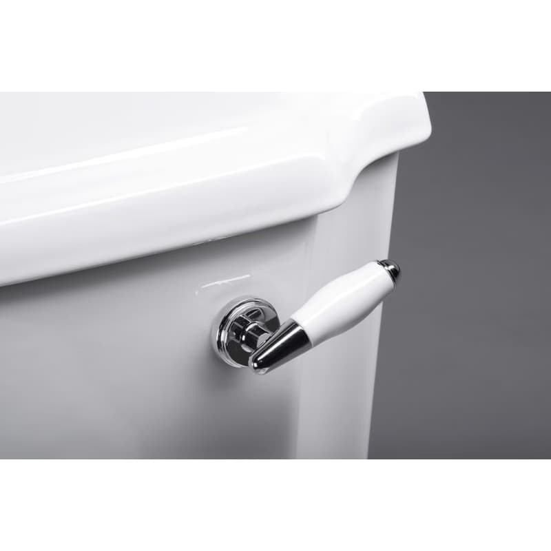 AQUALINE - ANTIK WC retro kombi zadný odpad + sedadlo, biela AK107-01 6