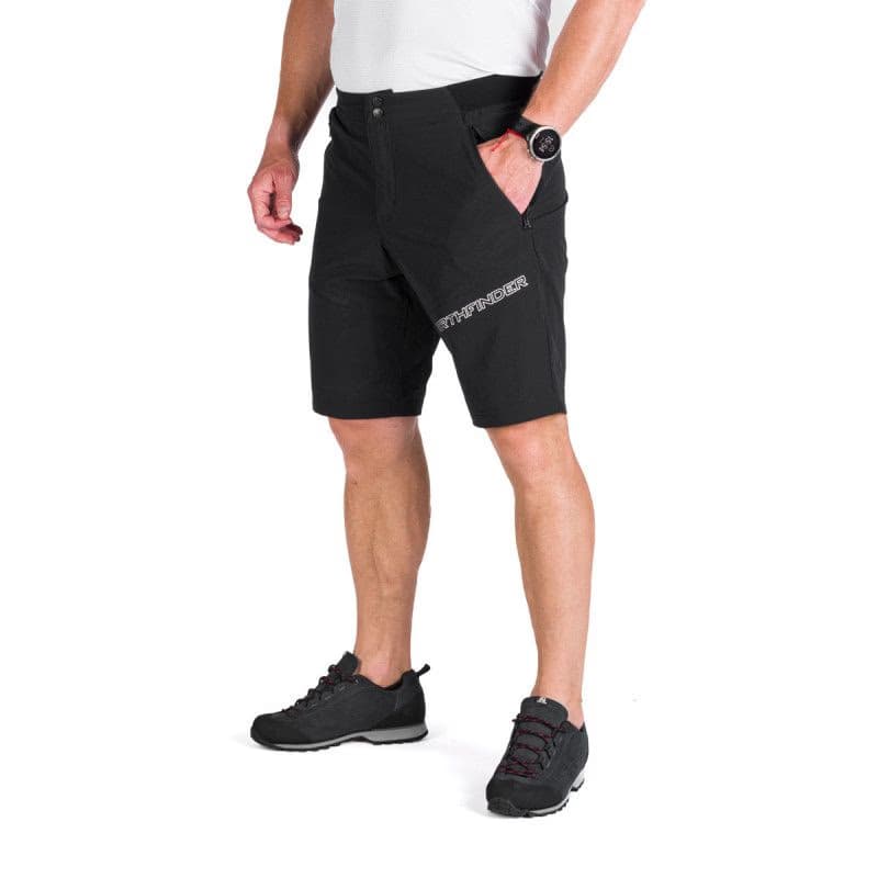 Pánske turistické kraťasy NORTHFINDER BRYON 269-black 2