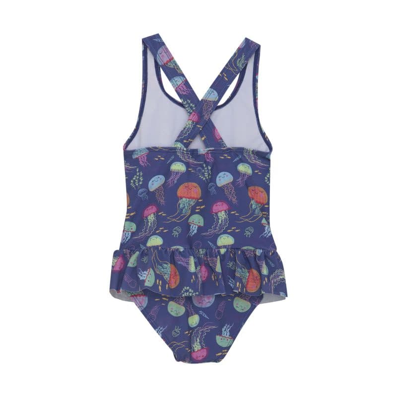 Dievčenské plavky COLOR KIDS Swimsuit W. Skirt, AOP-6149-Marlin 2