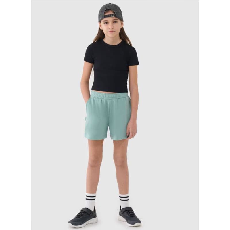 Dievčenské teplákové kraťasy 4F JUNIOR SHORTS CAS F470-47S-MINT 2