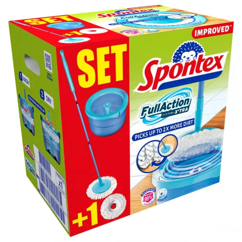 Spontex Full Action System + Xtra mop s  náhradou zdarma  97050382 1