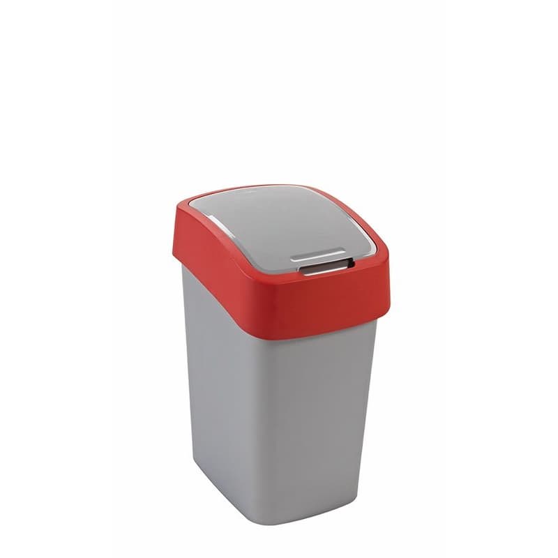 CURVER Odpadkový kôš FLIP BIN 25l | strieborná / červená 1