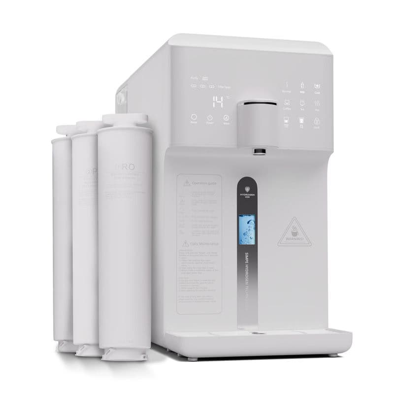 Klarstein AquaFina 6L, čistička vody, 5-stupňová filtrácia, objem 6 l, HD dotykový displej, 6 teplôt vody, biela