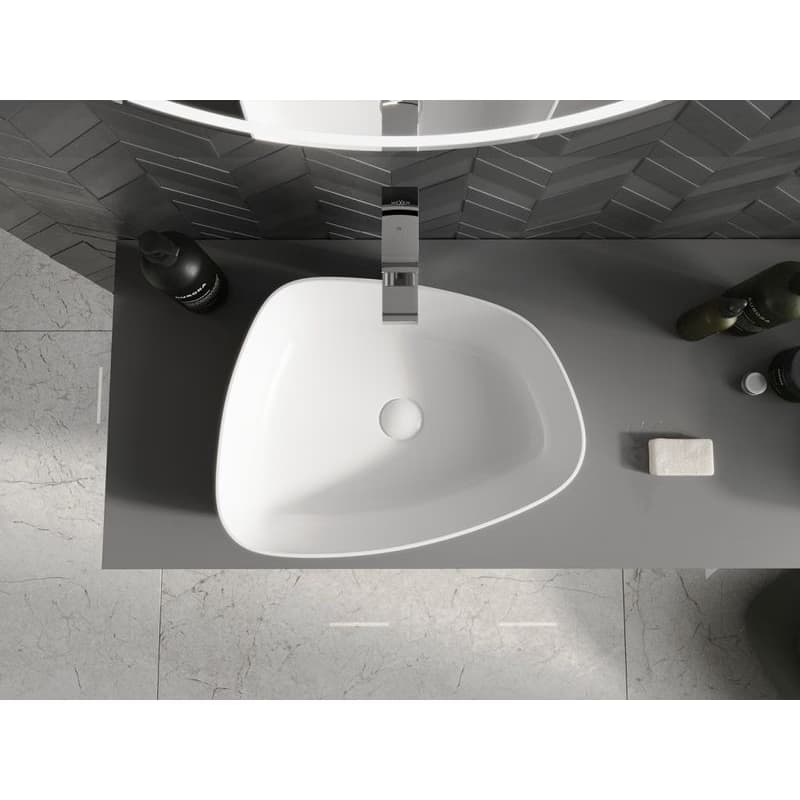 MEXEN - Ono umývadlo na dosku liaty mramor 51 x 39, biela 23045101 4