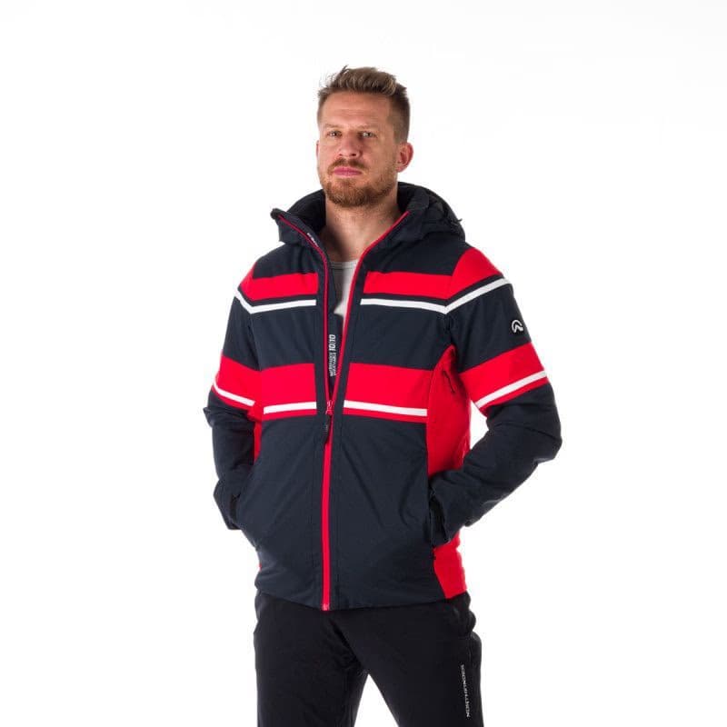 Pánska lyžiarska bunda NORTHFINDER BERNARD-277-blackred 2