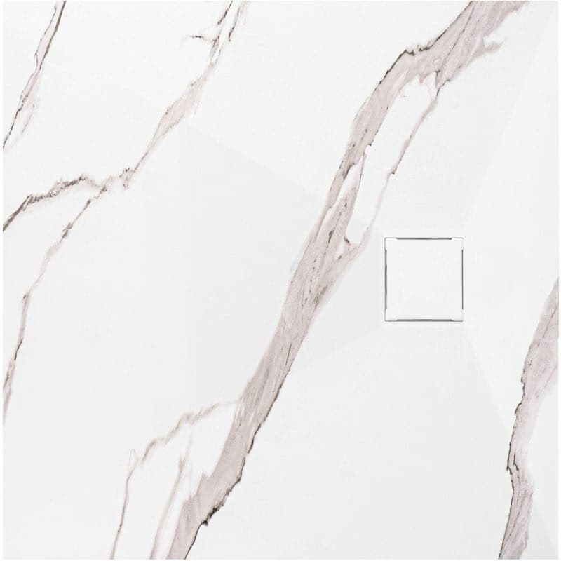 REA - Sprchová vanička Magnum CARRARA WHITE 90x90 REA-K7005 1