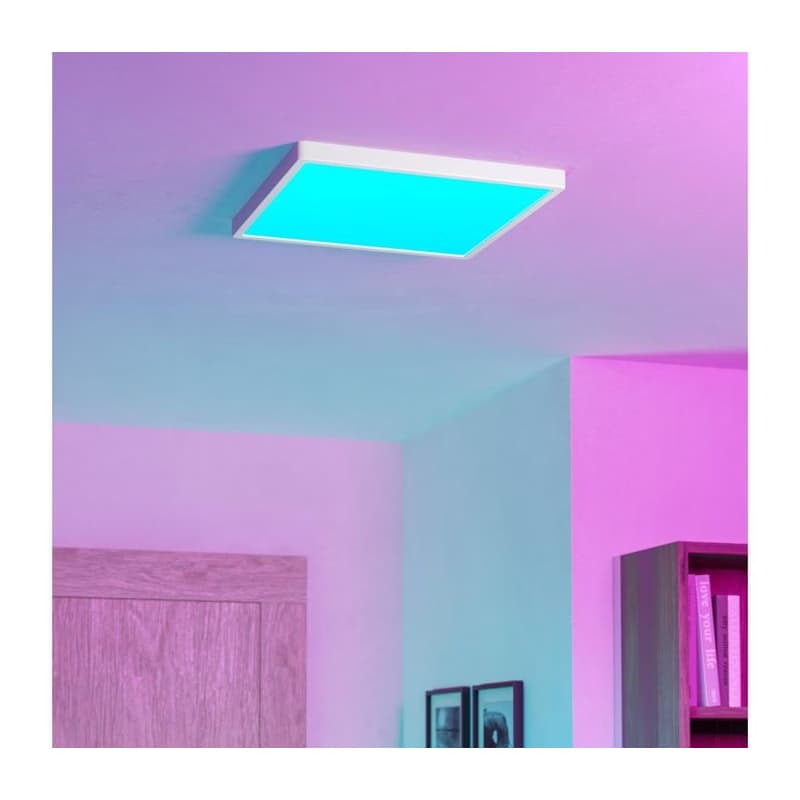 Eglo 901729 - LED RGBW stmievateľné dymové stropné svietidlo FUEVA-Z LED/17,8W/230V 39cm IP44 biela 901729