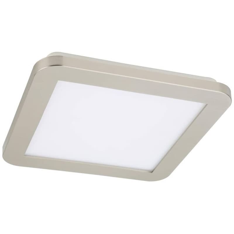 Minimalistické stropné svietidlo do kúpeľne NEXIT – saténovo strieborné 22,5 cm – stmievateľné stropné svietidlo LED 3000K 12W IP44