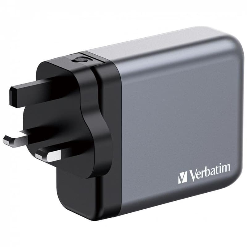 VERBATIM GaN Nabíjačka do siete GNC-140, 140W, 3x USB-C, 1x USB 2