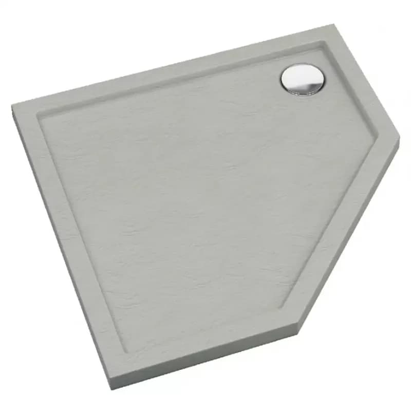 Päťuholníková vanička Caspar New Cement Stone 80x80x5 - 3.2397/CT/ST 1