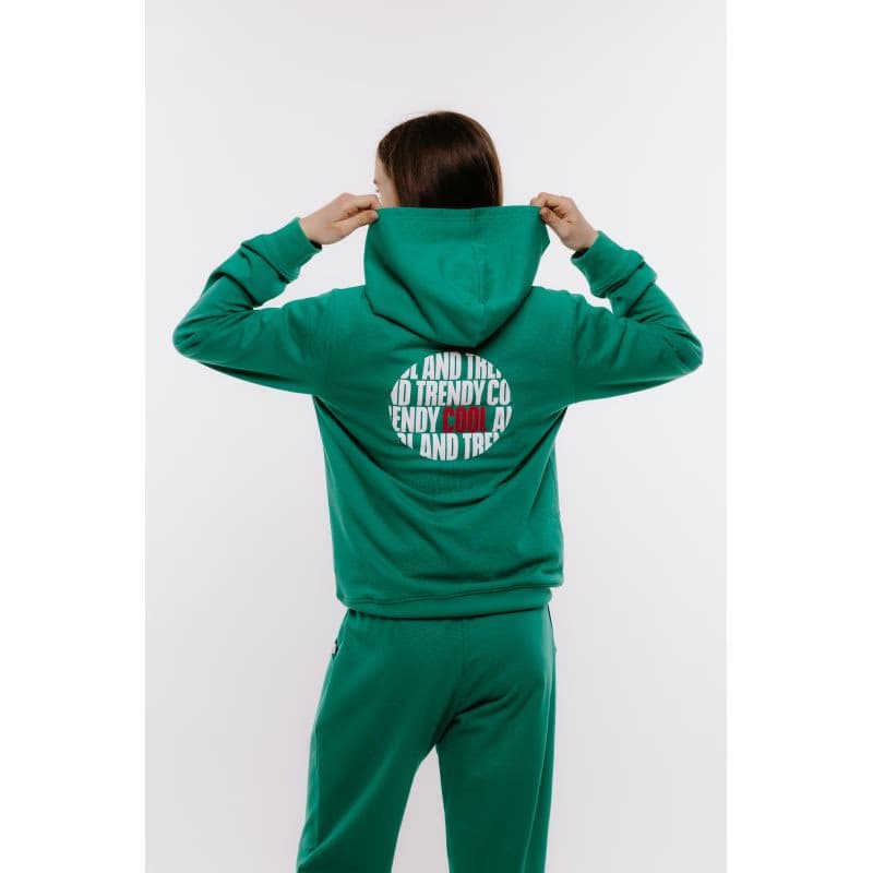 Dievčenská mikina s kapucňou AUTHORITY H-TRENDY G green 3