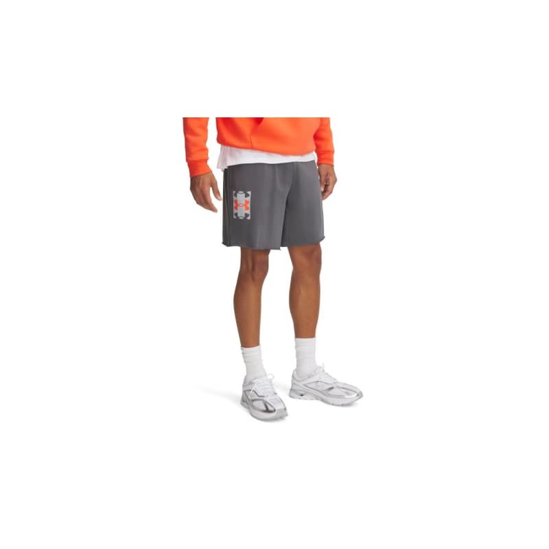 Pánske teplákové kraťasy UNDER ARMOUR UA Rival TerryLogo8inShort-GRY 1