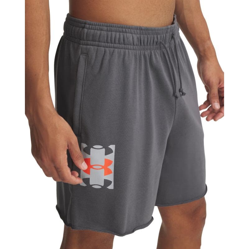 Pánske teplákové kraťasy UNDER ARMOUR UA Rival TerryLogo8inShort-GRY 2