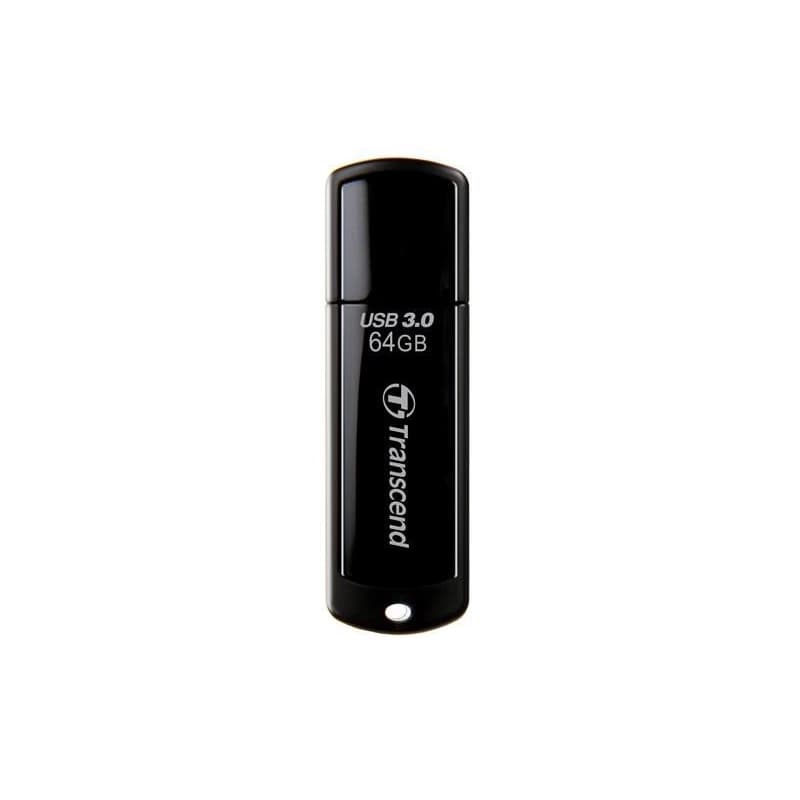 TRANSCEND Flash Disk 64GB JetFlash®700, USB 3.0 (R:80/W:25 MB/s) čierna 1