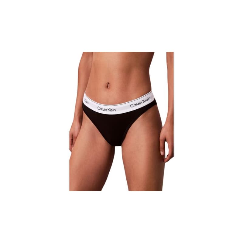 Dámske nohavičky CALVIN KLEIN Tanga Icon Cotton Modal black