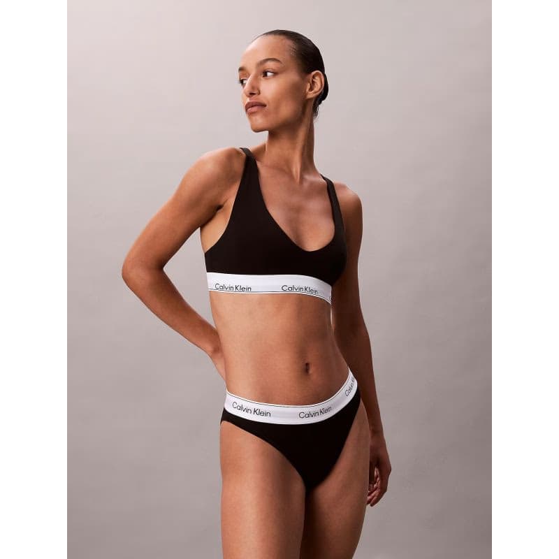 Dámske nohavičky CALVIN KLEIN Tanga Icon Cotton Modal black 2