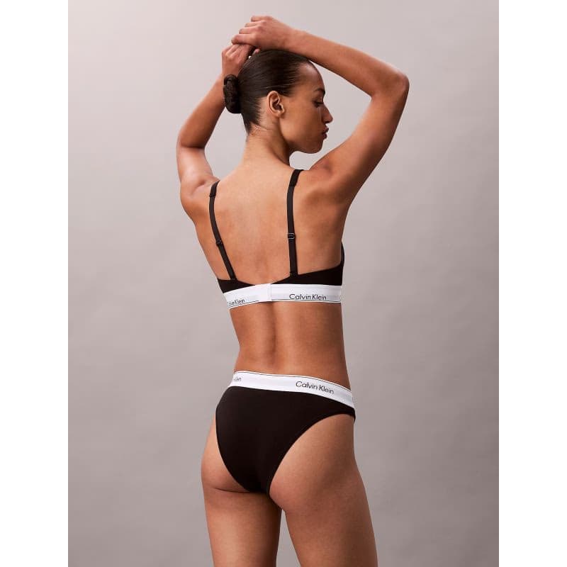 Dámske nohavičky CALVIN KLEIN Tanga Icon Cotton Modal black 3