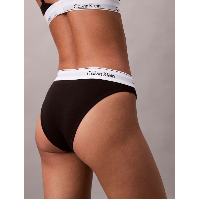 Dámske nohavičky CALVIN KLEIN Tanga Icon Cotton Modal black 4