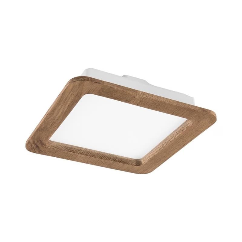 LED Podhľadové svietidlo WOODY SPOT LED/17W/230V 3000K orech 18,5x18,5 cm LD-PK-1/ORZECH