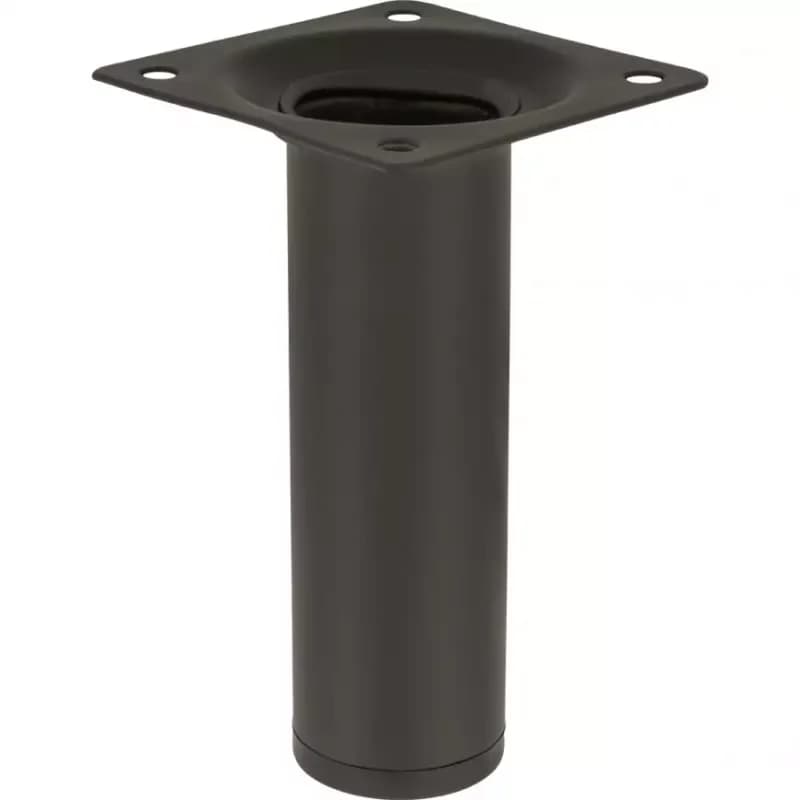 Okrúhla nábytková noha 10 cm čierna 1